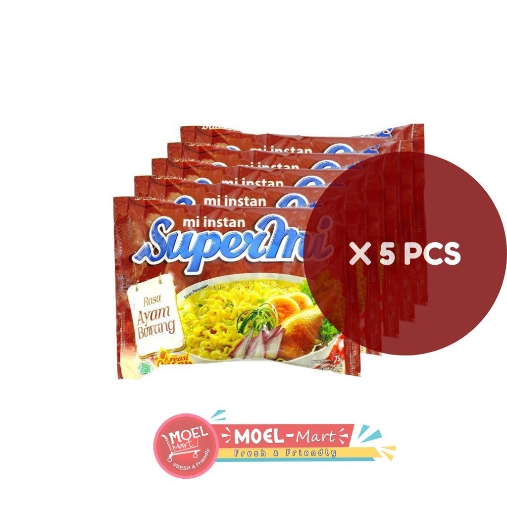 

SUPERMI Rasa Ayam Bawang 5 pcs x 75gr