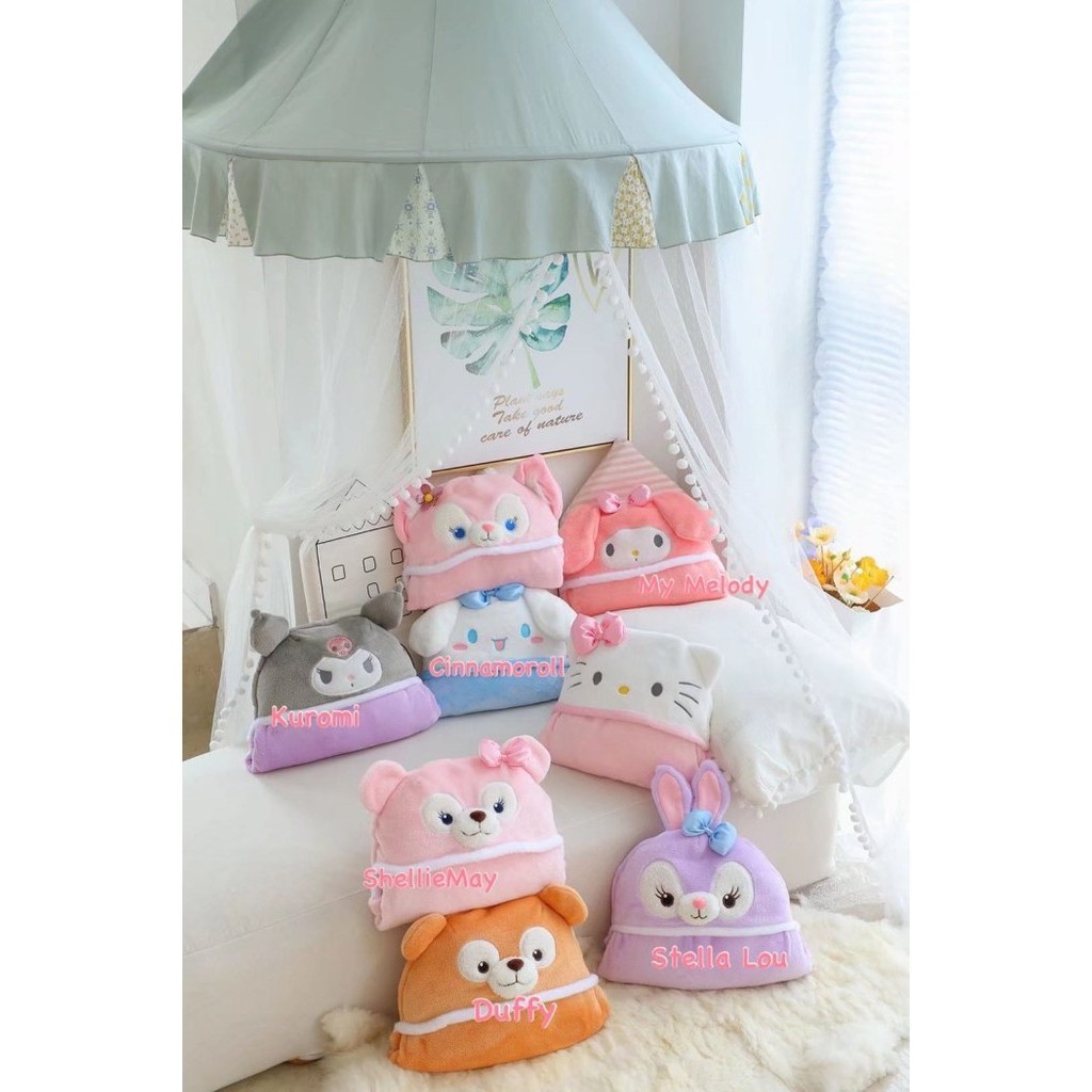 Ready SELIMUT HOODIE KUROMI MELODY CINNAMOROLL IMPORT