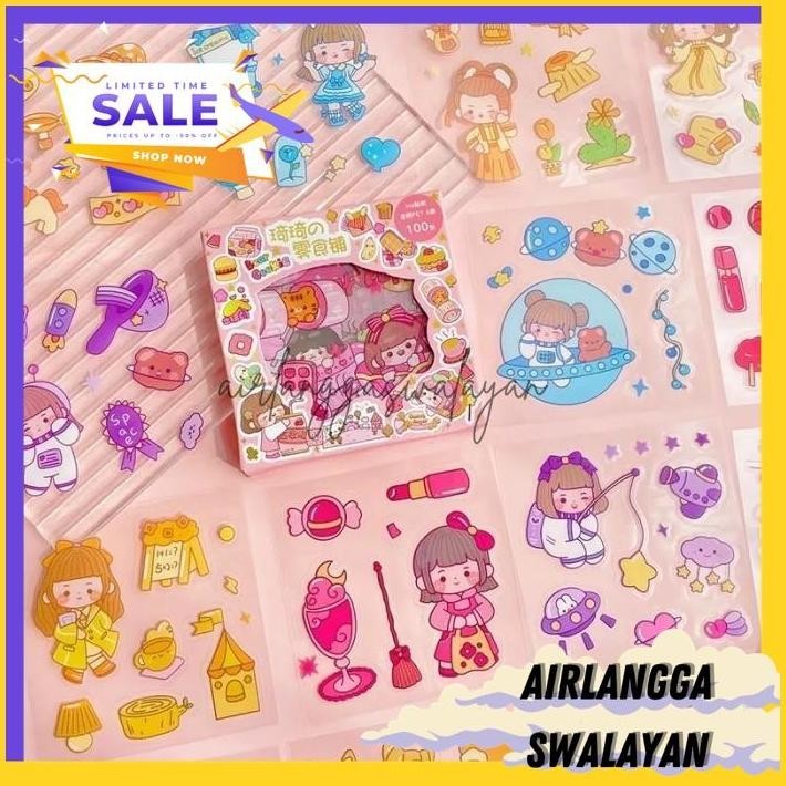 

STIKER MOTIF KARTUN KOREA STIKER 2D ANTI AIR WATERPROOF DEKORASI DIY TERBAIK