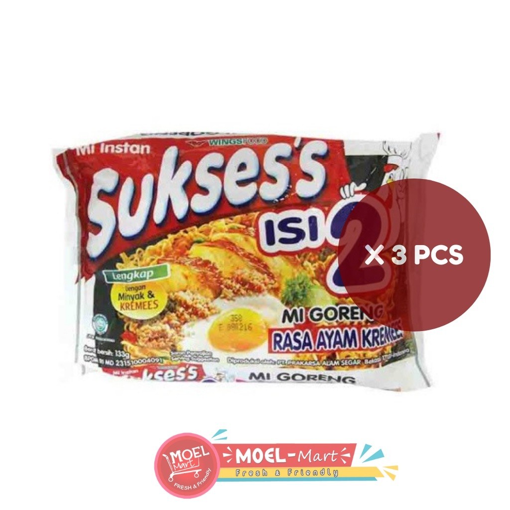 

SUKSES'S MIE Isi 2 Goreng Ayam Kremes 3pcs x 133gr