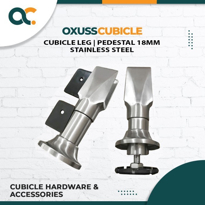 Restock Cubicle Leg Stainless Steel Kaki Partisi Cubicle Pedestal 18Mm Harga Khusus