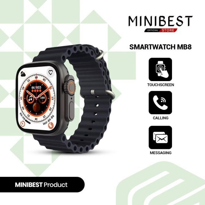 MINIBEST Smartwatch MB8 + Ultra Pro Bluetooth V5.2 Full Touch Screen