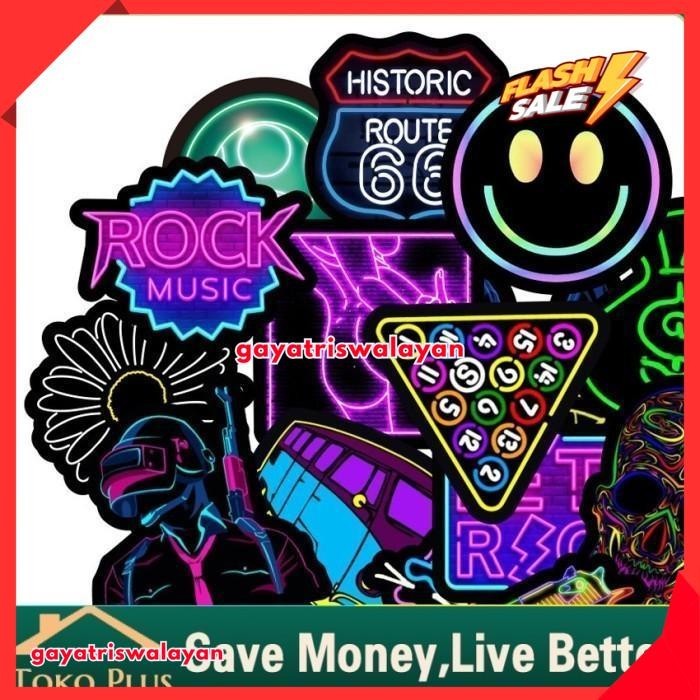 

100 PCS STIKER ANTI AIR MOTIF KARTUN GRAFFITI GAYA PUNK KUALITAS TERBAIK