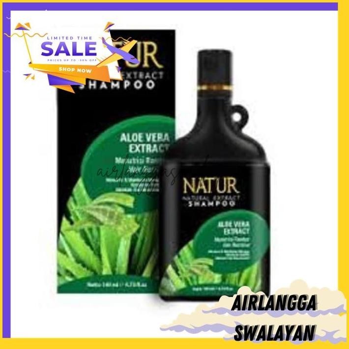 NATUR SHAMPOO ALOE VERA 270ML ORIGINAL - SHAMPOO NATUR ALOE VERA POPULER