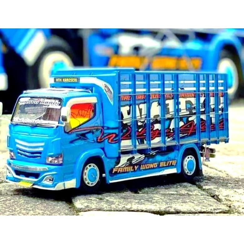 Miniatur Truk Oleng Kayu Full Lampu Wahyu Abadi / Miniatur Truk Oleng Murah