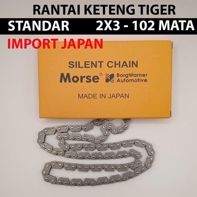 Rantai Keteng Kamrat Tiger Ori Japan Morse Kode M