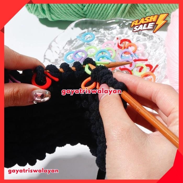 

1000PCS PENANDA RAJUT/LOCKING STITCH MARKER/PENITI PLASTIK MIXED COLOR BEST PRODUK