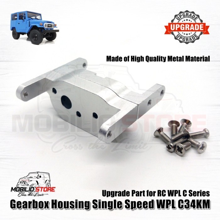 Upgrade Part Metal Gearbox Housing Single Speed RC WPL C34KM Crawler