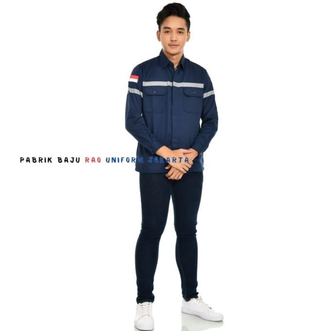 Baju Seragam Safety Werpack Atasan Kemeja Lapangan Proyek