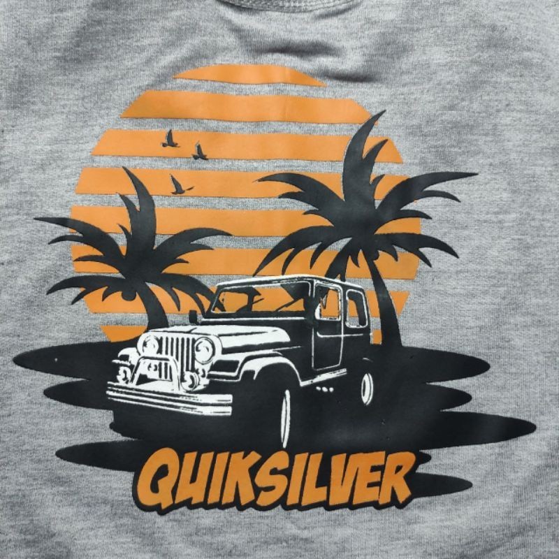 [NMDS COMPANY] PREMIUM CREWNECK SWEATER QUIKSILVER GREY SWEATER BRANDED DISTRO BAHAN BABY TERRY