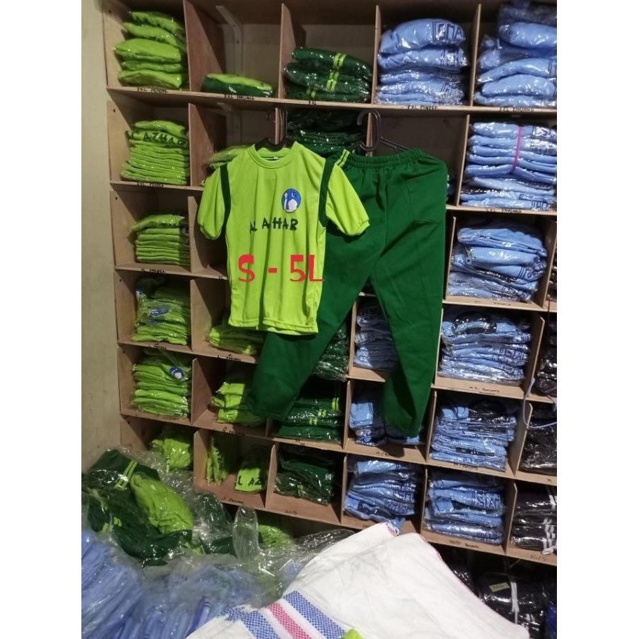 Seragam Sd Al Azhar" Stelan Olah Raga Laki" Uk Xs - 10 L