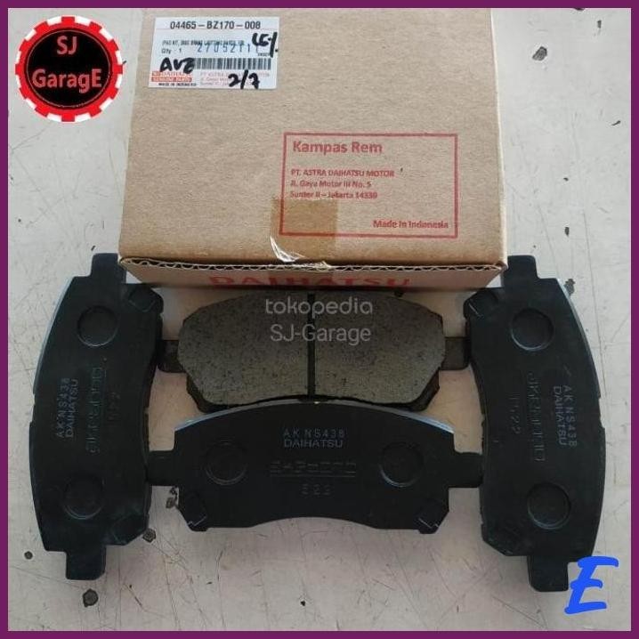 | SGE | BRAKEPAD KAMPAS REM DEPAN AVANZA XENIA TERIOS RUSH 04465-BZ170