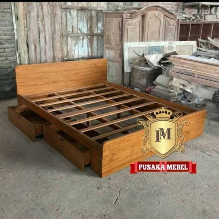 PO no.2 pembayaran dipan laci minimalis 120x200 jati