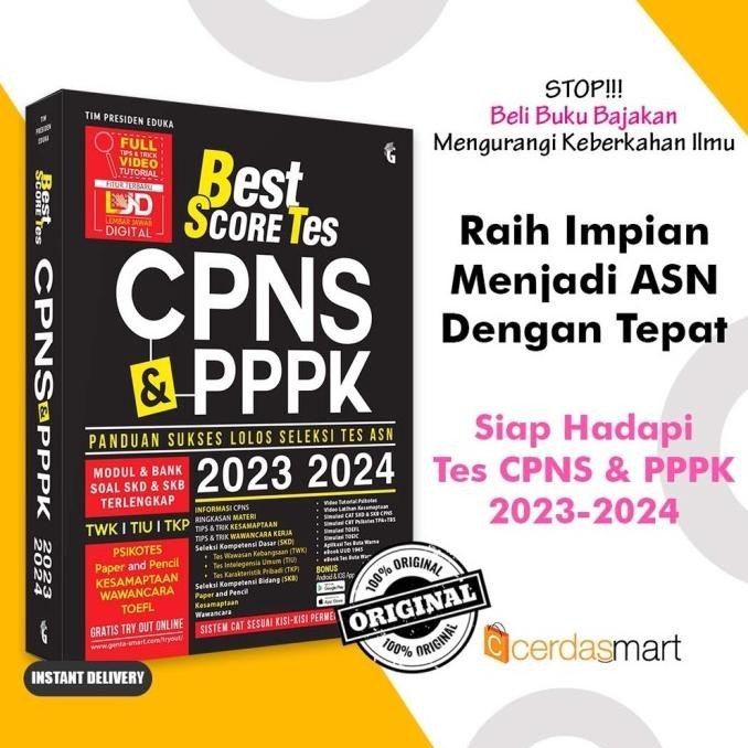 

Buku Tes CPNS PPPK - Best Score Tes CPNS & PPPK 2023 2024