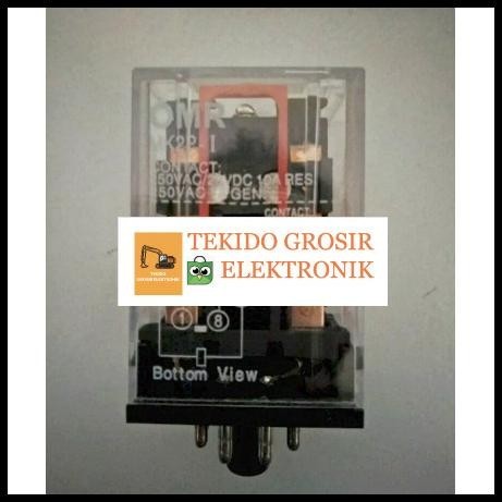 TERBARU RELAY OMRON 8KAKI 8 KAKI 8P 8 PIN SOCKET BULAT AC 220V 220 V