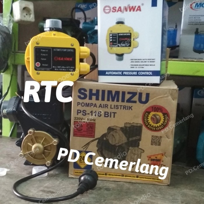 POMPA PENDORONG AIR OTOMATIS SHIMIZU BOOSTER PUMP OTOMATIS PENDORONG MURAH