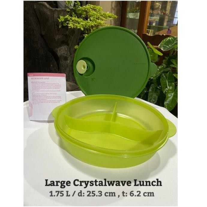 Lunch Box Tupperware Large Crystalwave Lunch Set Free Botol 310 Ml