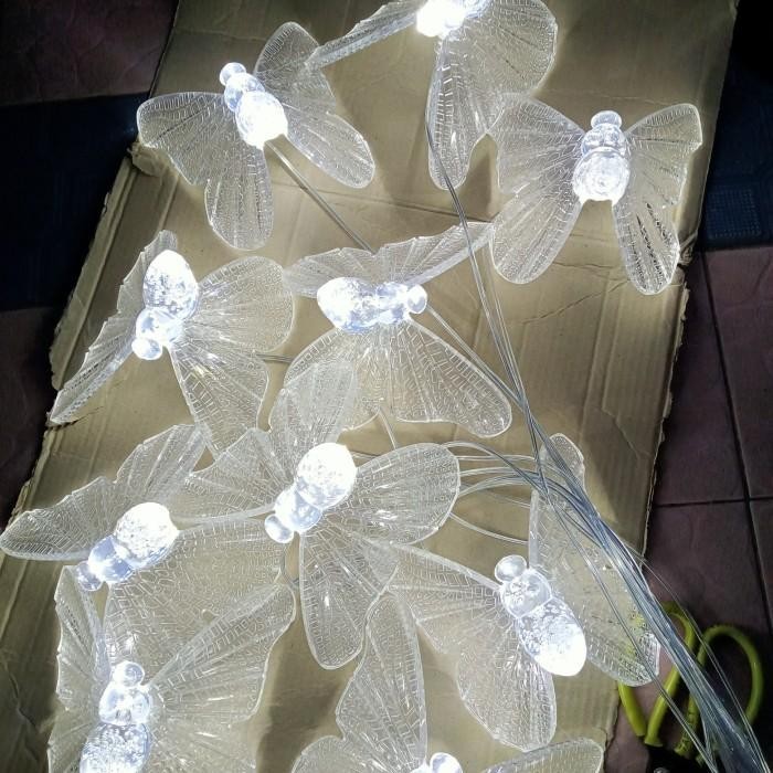 LAMPU GANTUNG HIAS LED ACRYLIC KUPU KUPU 1 SET ISI 10