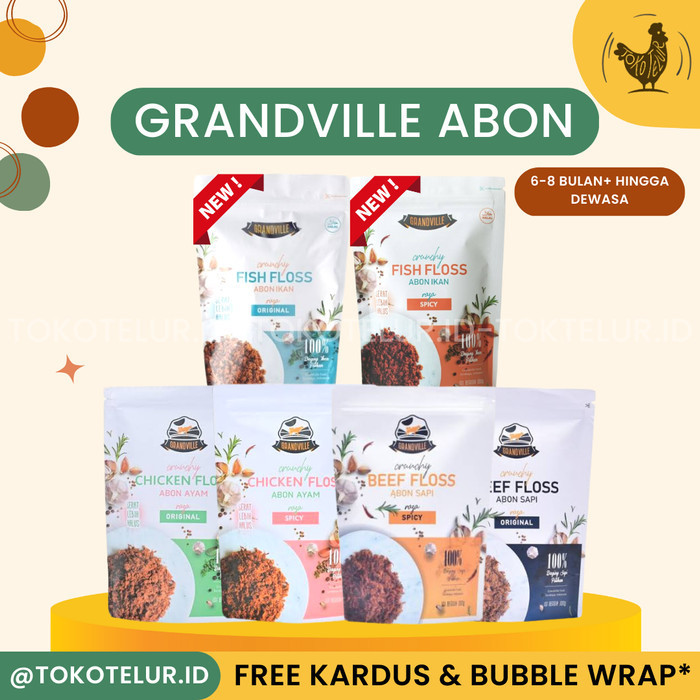 

PROMO Grandville - Abon Sapi Ayam ASLI Crunchy Makanan Instan SNACK MPASI