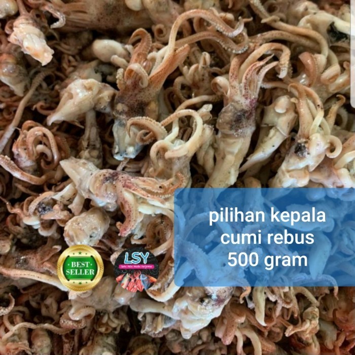 

LIMITED EDITION ikan asin pilihan kepala cumi rebus 500gram