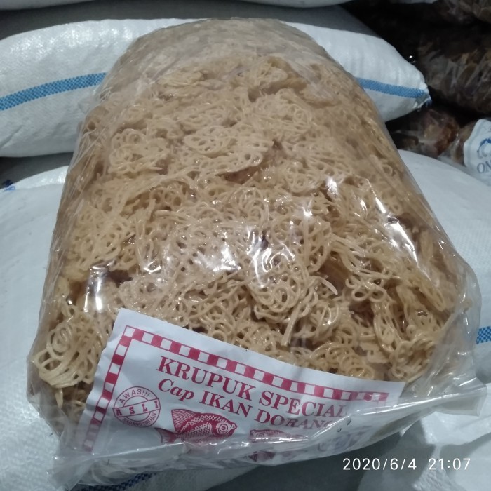 

BERMUTU Kerupuk mawar putih kecil mentah kemasan 1kg