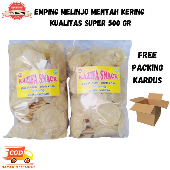 

BOOM SALE Emping Melinjo Mentah Super Tipi Asli Limpung Kualitas Premium 500 Gr