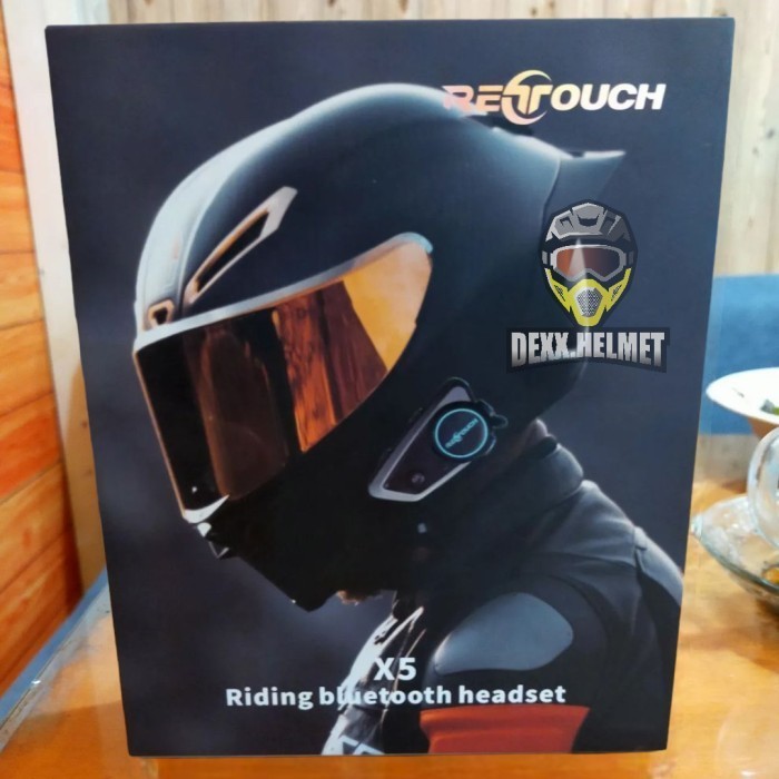 Intercom Helm Retouch X5 Bluetooth Original - Half Face / Full Face