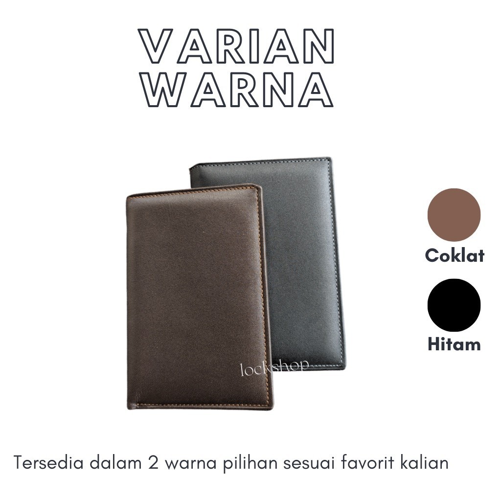 [ONLINE EXCLUSIVE] Dompet Kulit Pria Asli Garut Full Kulit Model Lipat 3/4 Original Branded 100%