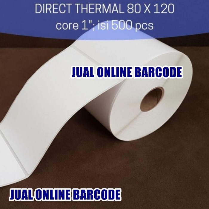 

Terbaru Terlaris Label Barcode Direct Thermal 80X120 80 X 120 Core 1" Isi 500 Promo Terlaris
