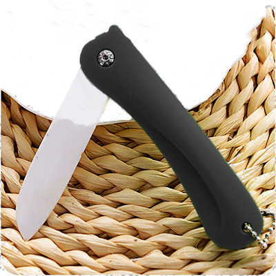 Buzper Pisau Dapur Lipat Kecil Unik Portable Knife Bahan Keramik TF3