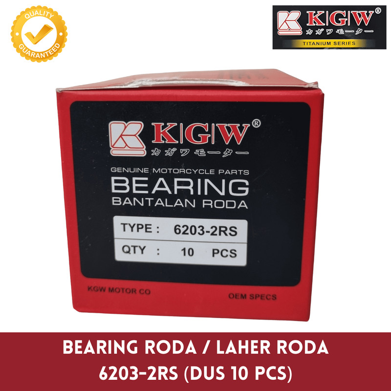 Bearing / Laher KGW - 6203-2RS [Dus 10 Pcs]