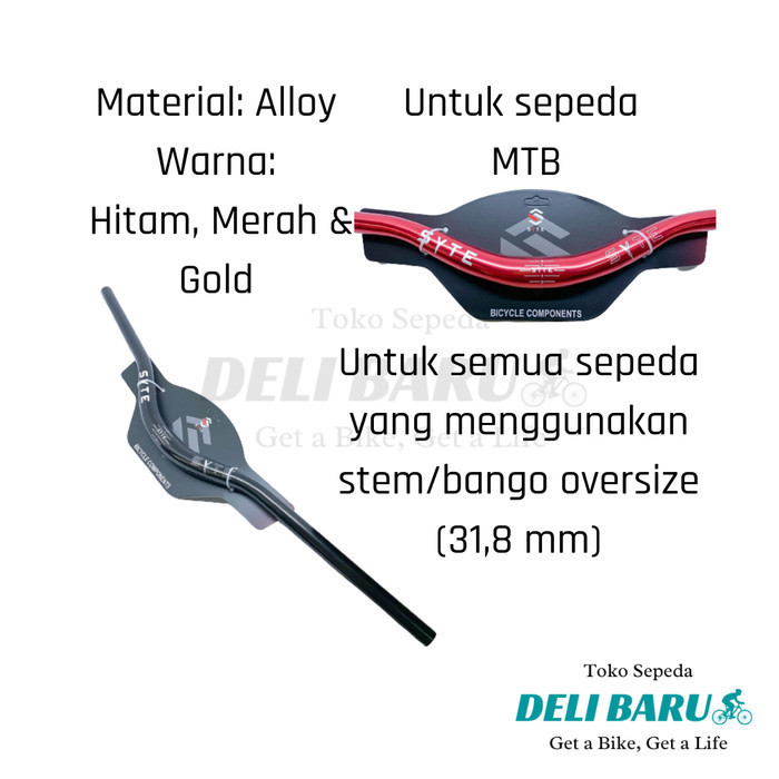 Syte Stang Oversize Handlebar Alloy 31.8 Panjang 78 Cm Sepeda Mtb