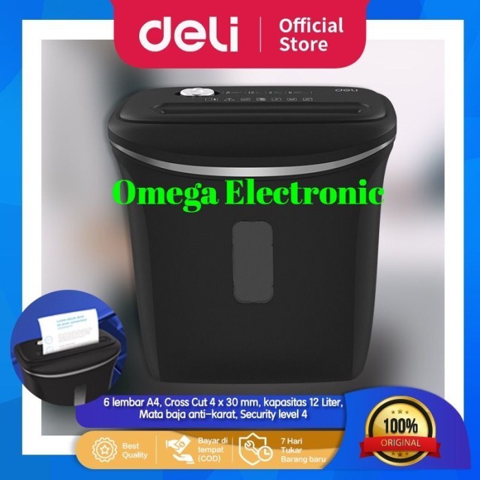 

Deli E9945 Paper Shredder Mesin Penghancur Kertas Berkas E 9945