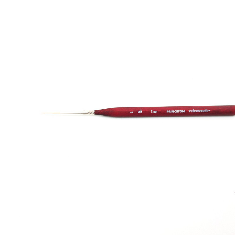 

Princeton Velvetouch Synthetic Short Handle Mini Liner Sz 1