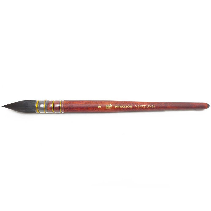 

Princeton Neptune Synthetic Short Handle Quill Sz 8