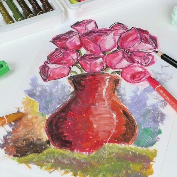 

Crayon / Oil Pastel Faber Castell 60 Warna