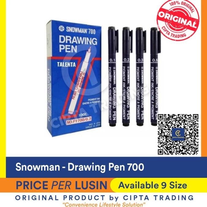 

Drawing Pen - Snowman - Snowman 700 Drawing Pen (Per Dozen)