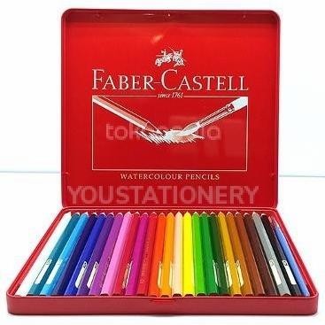 

Faber Castell 24 Watercolour / Pensil Warna Water Colour 24 (Tin Case)