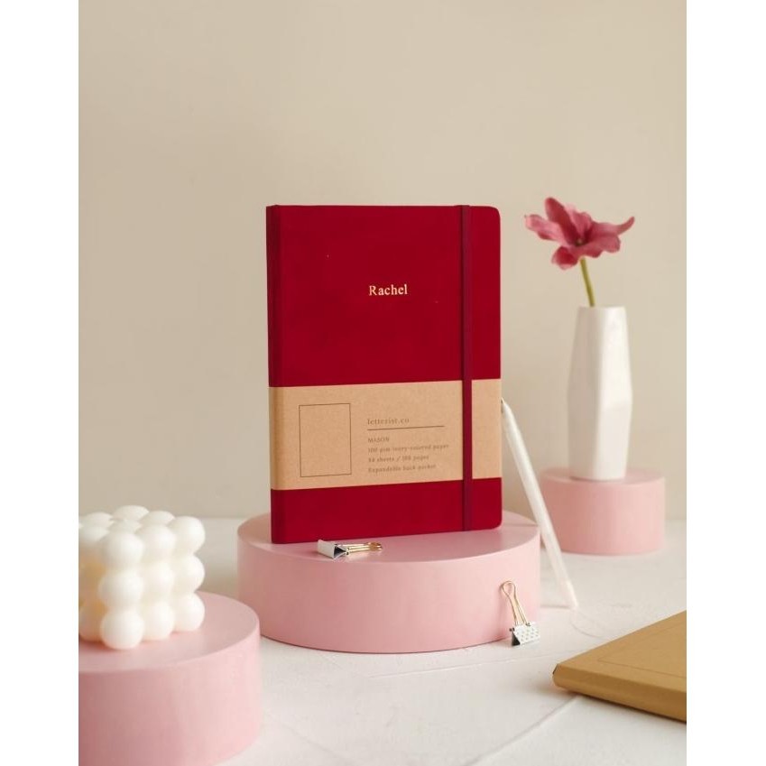 

Mason Suede Notebook Crimson / Jurnal / Diary / Buku Catatan