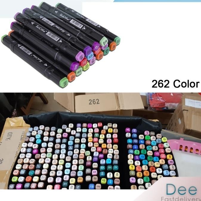 

Touch Art Marker 262 Color Double Headed Marker Set Multi Color Spidol
