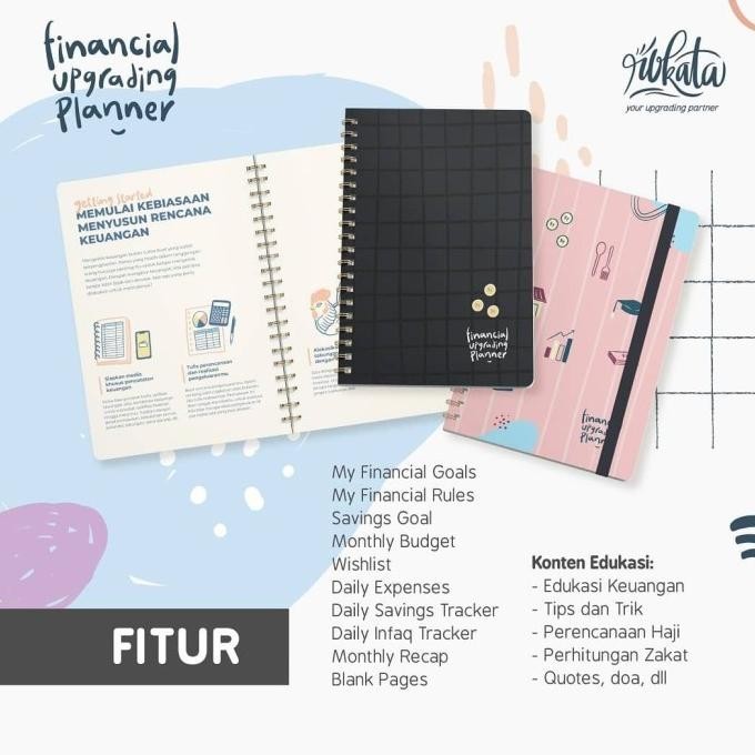 

Financial Planner By Rokata Ukuran A5 Hardcover Jilid Ring Strap Box
