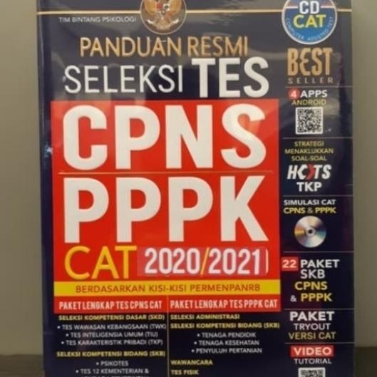 

Buku Panduan Resmi Seleksi Tes CPNS PPPK CAT 2020-2021+CD
