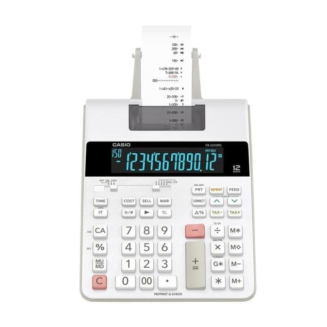 

promooo baru casio fr-2650rc printing calculator printer keluar kertas kalkulator fr 2650 rc led display