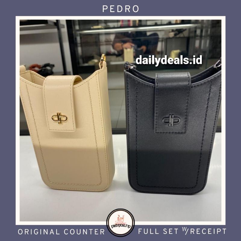 PW4-45940018 Leather Phone - Jastip P3DRO ORIGINAL COUNTER ICON POUCH BAG TAS HP STORE MALL ASLI AUT