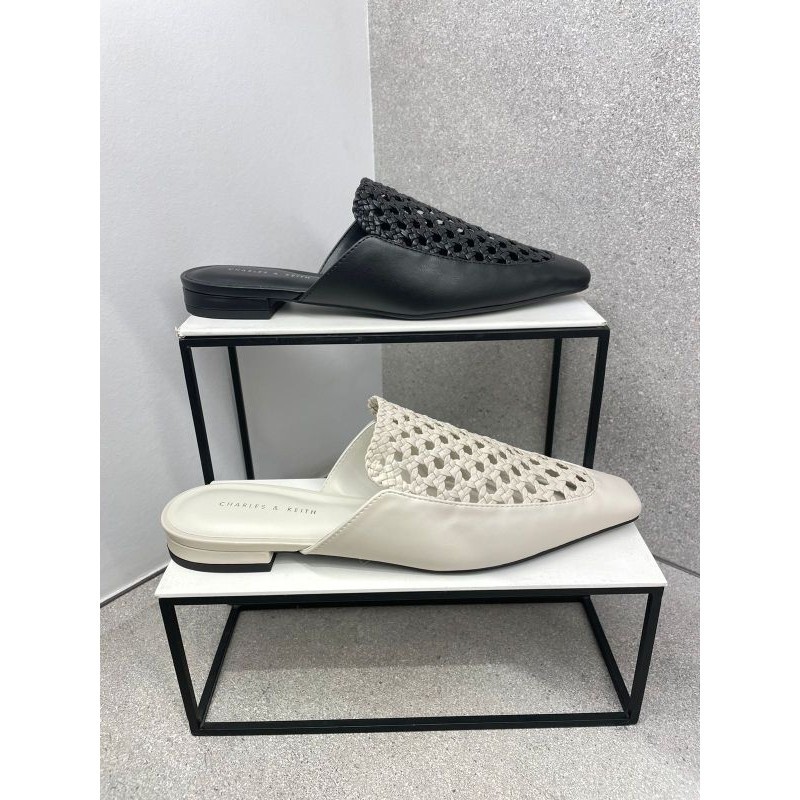 #1-70900448 Woven Mules - Jast[p] CK ORIGINAL COUNTER TAPERED FLAT ANYAM ANYAMAN ROTAN STORE AUTHENT