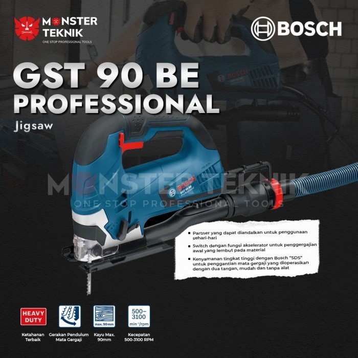 Gergaji Listrik Bosch Jigsaw Gst 90 Be Jig Saw Potong Kayu Gst90Be