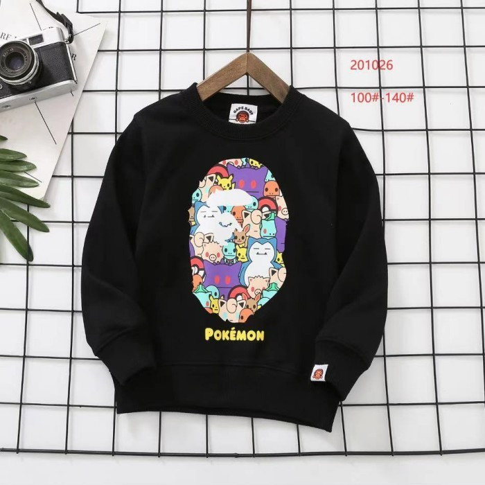 Sweater Anak Laki Bape X Pokemon Quality