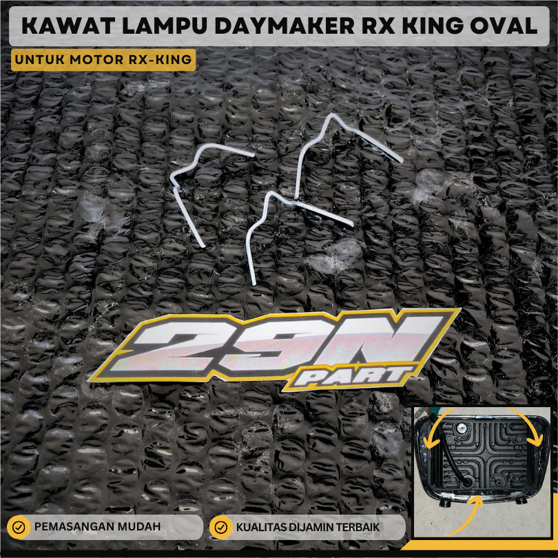 Kawat Penyanggah Ring Lampu Depan LED Day Light Maker Oval Bulat Rx King Rxking Rxk Lokal 29N