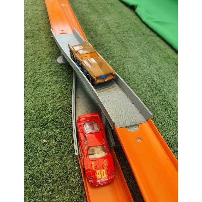 Hot Wheels Track Pindah jalur Cross Lane Section