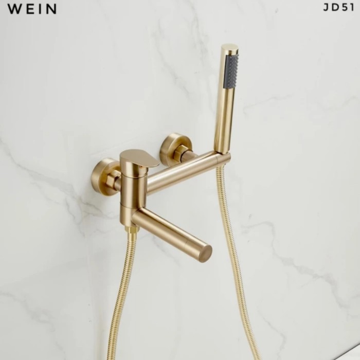KRAN BATHUB PANAS DINGIN BRUSHED GOLD / KERAN SHOWER SET MODEL TOTO
